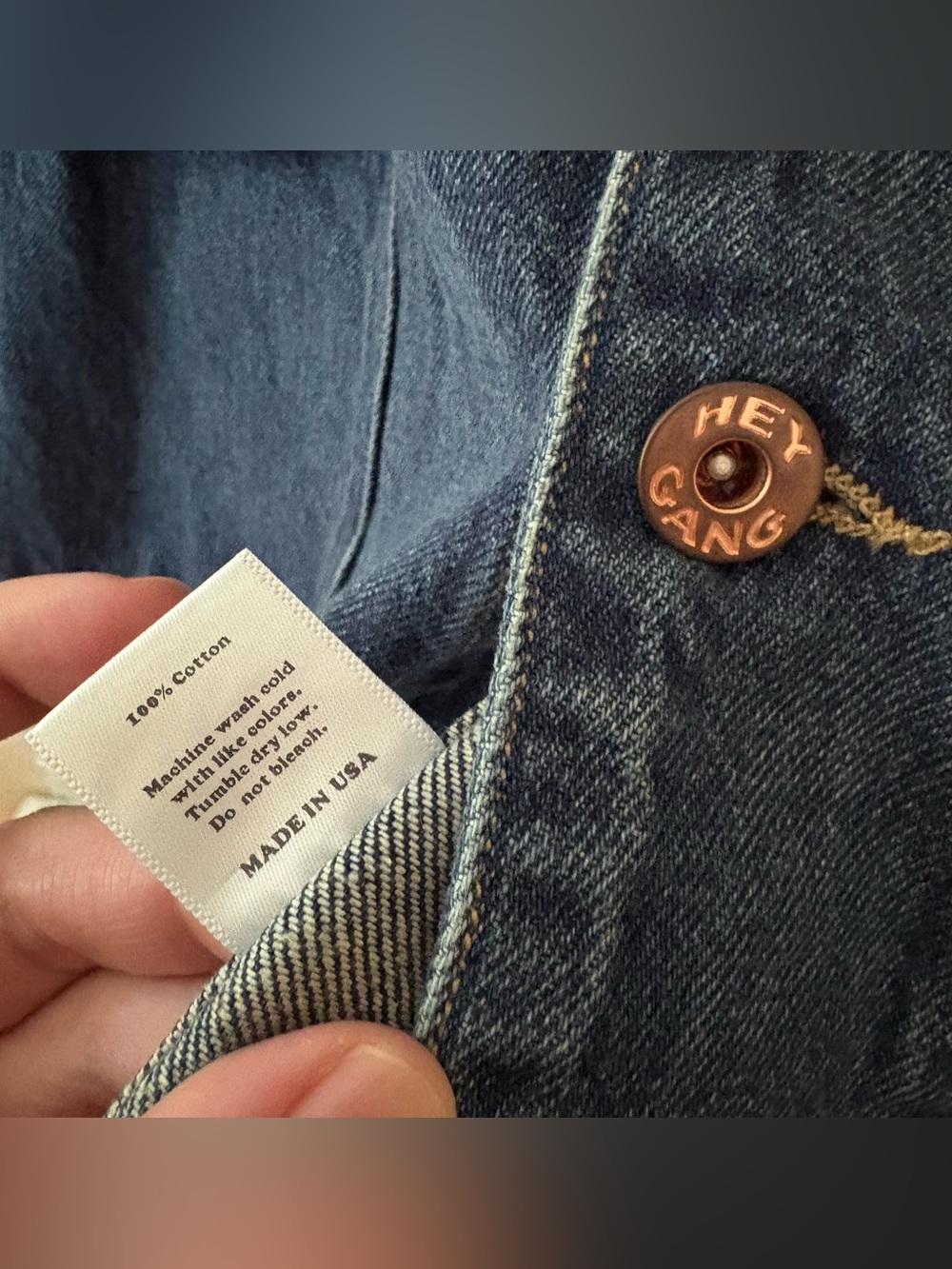 Hey Gang denim oversized barn chore coat - Picture 10 of 12